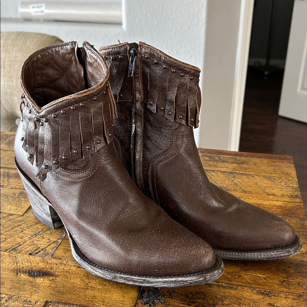 Old Gringo OG Pandora  Fringe Ankle Boots 8